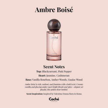 Caché Women's Fragrance - Ambre Boisé - Skincare Lab