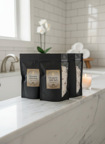 Lavender and Hibiscus Milk Bath Soak, Various Options, Cleopatra Milk Bath - Skincare Lab