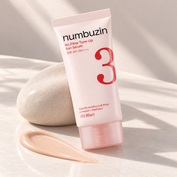 numbuzin No. 3 No Filter Tone-Up Beige Sun Serum SPF 50+ PA++++ Blur 50ml