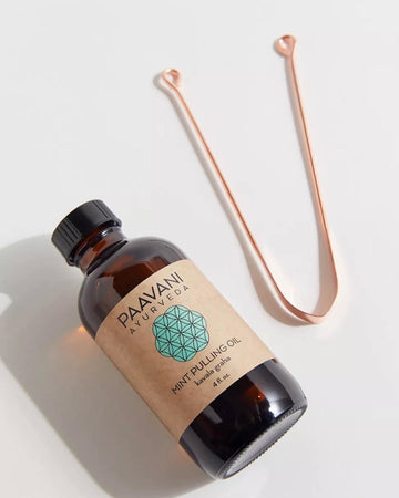 Mint Oral Care Ritual | Ayurvedic Oil Pulling & Tongue Cleaning - Skincare Lab