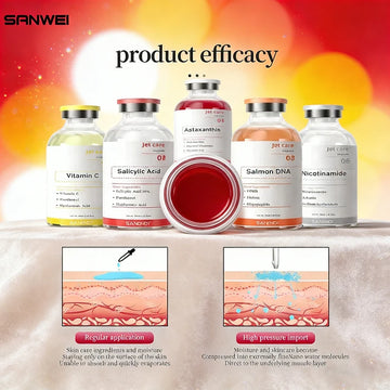 Copper Peptide PDRN Jet Peel Ampoules Serum Face Astaxanthin Collagen Niacinamide brighten HA