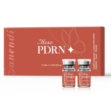 South Korea Sanendi Skin Care Vitamin C GSH Salmon DNA Skin Deep Moisturizing Repair Ampoule Face Essence Set 5x7ml Vials