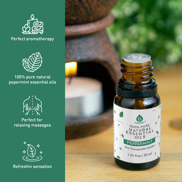 100% Pure & Natural Peppermint Essential Oils