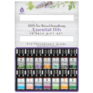 Pure Essential Oils 14 Pack - 100% Natural Aromatherapy