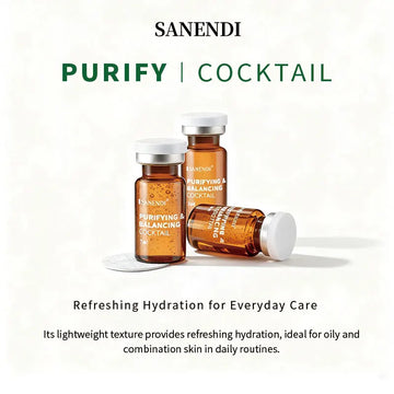 Sanendi Facial Care Serum Set Deep Moisturizing Relief Serum Firming and Glowing Skin Korean Moisturizing Care Series 7ml*5