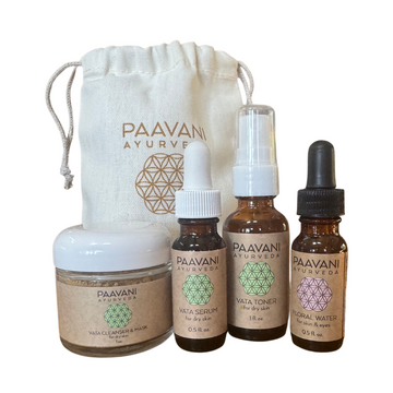 Vata Skincare Ritual | Travel Size Ayurvedic Set for Dry Skin
