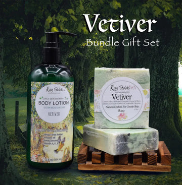 Vetiver Bundle Natural Best Skin Care Gift Set - Skincare Lab