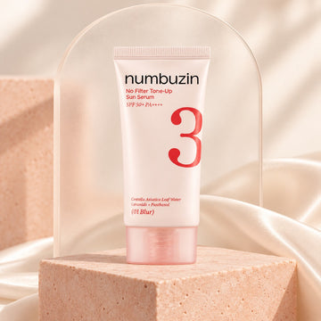 numbuzin No. 3 No Filter Tone-Up Beige Sun Serum SPF 50+ PA++++ Blur 50ml