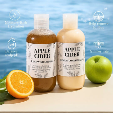 Apple Cider Vinegar Shampoo and Conditioner - Detox & Revitalize Your Hair