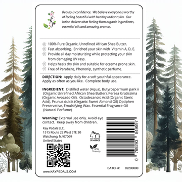 Evergreen Mist Natural Body Lotion - Skincare Lab