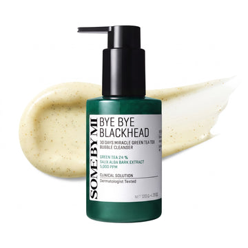 Blackhead Cleanser - SOME BY MI Bye Bye Blackhead 30 Days Miracle Green Tea Tox Bubble Cleanser 120g