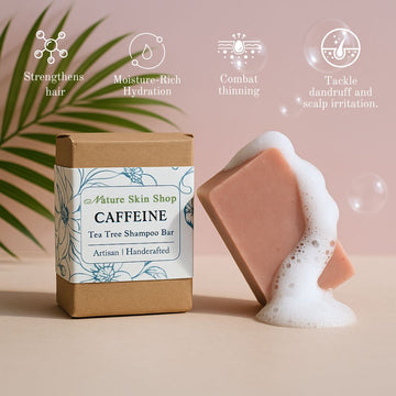 Caffeine Shampoo Bar with Tea Tree Oil – Growth & Scalp Care - Skincare Lab