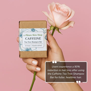 Caffeine Shampoo Bar with Tea Tree Oil – Growth & Scalp Care - Skincare Lab