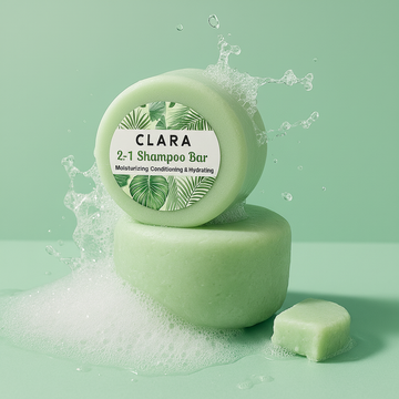 Clara 2 in 1 Shampoo Conditioner Bar - Moisturizing Hair Care