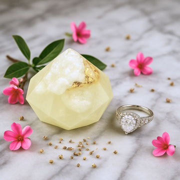 Diamond Birthstone Gem Soap with Hidden Silver Ring - Skincare Lab