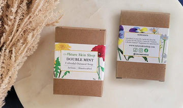 Double Mint Oatmeal Natural Soap, Cold Process - Skincare Lab
