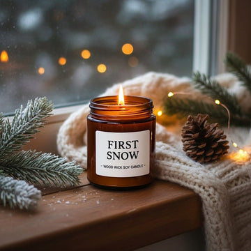 First Snow Wood Wick Soy Candle - Skincare Lab