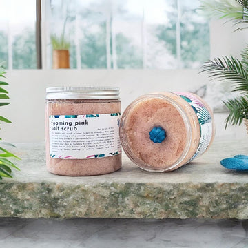 Foaming Pink Salt Scrub - Skincare Lab