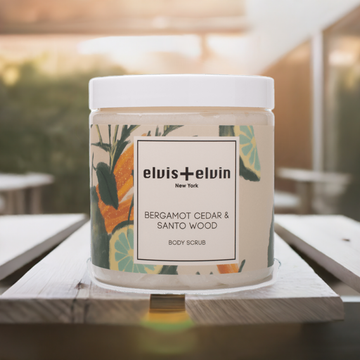 Bergamot Cedar & Santo Wood Blend Body Scrub with Dead Sea Salt 300ml - Skincare Lab