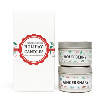 Holiday Candle Gift Set | Holly Berry & Ginger Snaps - Skincare Lab