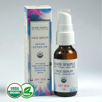 Argan Geranium Face Serum for Dry Skin - Skincare Lab