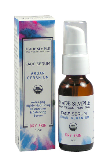 Argan Geranium Face Serum for Dry Skin - Skincare Lab