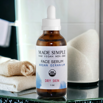 Argan Geranium Face Serum for Dry Skin - Skincare Lab