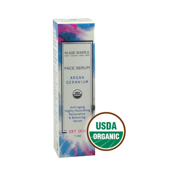Argan Geranium Face Serum for Dry Skin