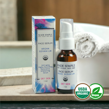 Argan Geranium Face Serum for Dry Skin - Skincare Lab