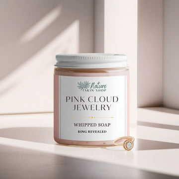 Pink Cloud Jewelry Whipped Soap, RING REVEAL inside! - Skincare Lab