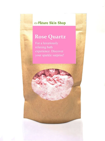 Rose Quartz Foaming Bath Soak. Hidden Surprise Bracelet Inside - Skincare Lab