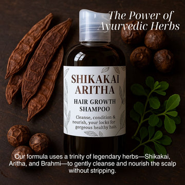 Shikakai & Aritha Hair Growth Shampoo – Natural Scalp Cleanser for Thicker, Fuller Hair