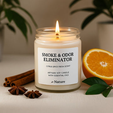 Smoke & Odor Eliminator Artisan Soy Candle - Skincare Lab