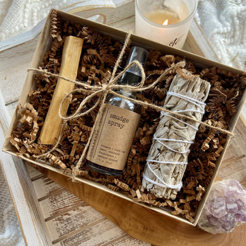 Smudge Spray + Sage + Palo Santo Set
