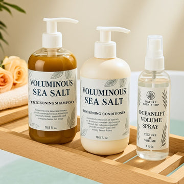 Voluminous Sea Salt Shampoo & Conditioner Set + OceanLift Volume Spray – Boost Texture & Volume - Skincare Lab